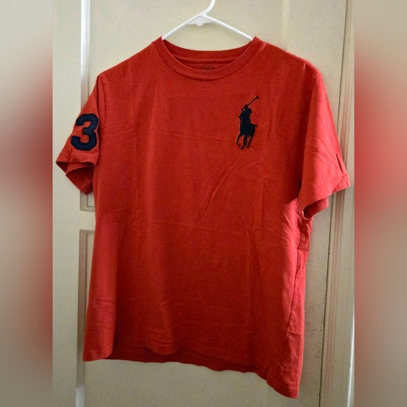 Polo Ralph Lauren T-Shirt Large Red Big Pony - BOYS 14-16 L - Picture 1 of 1